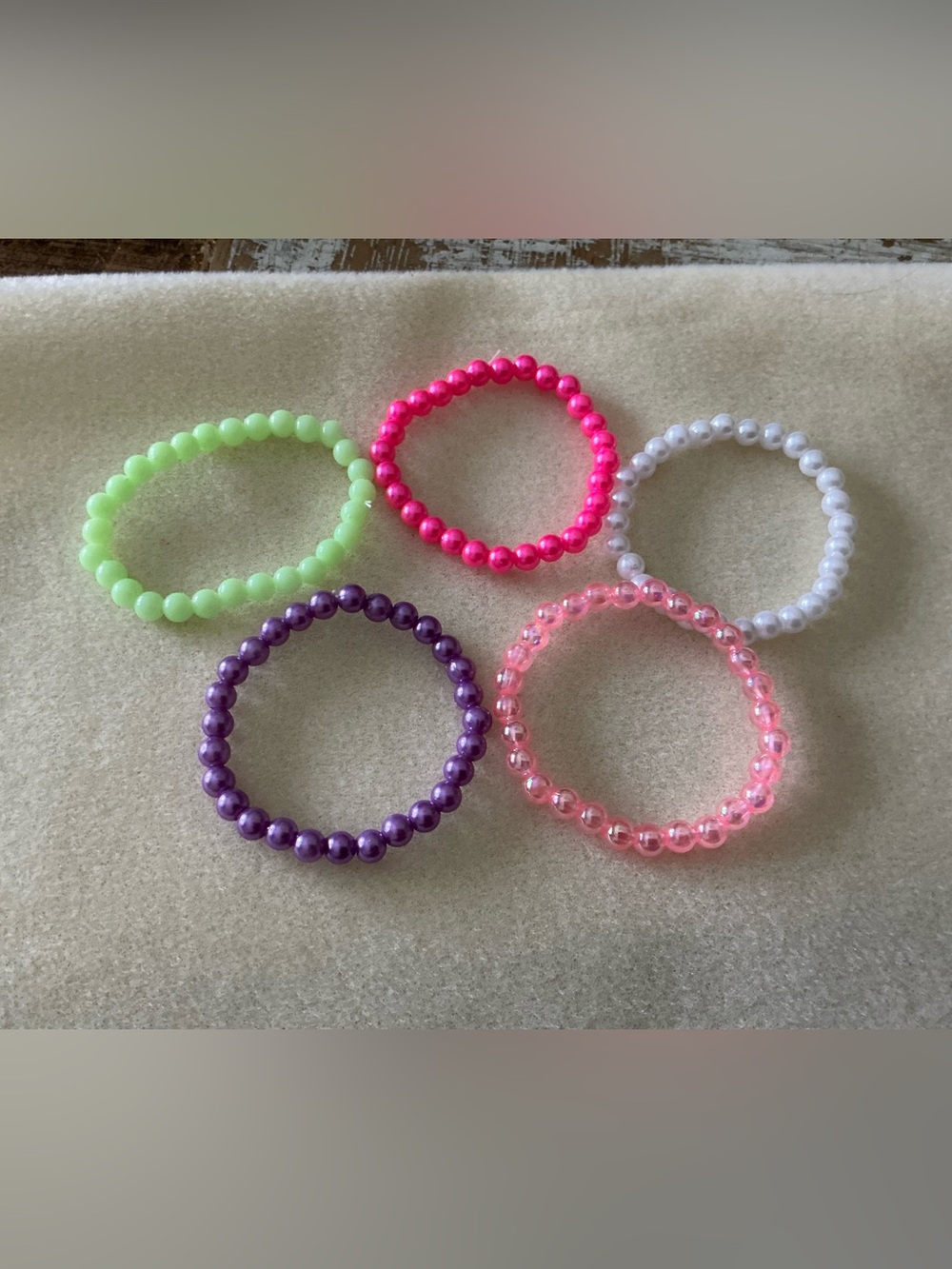 Kids Stretch Bead Bracelet Set  of 5